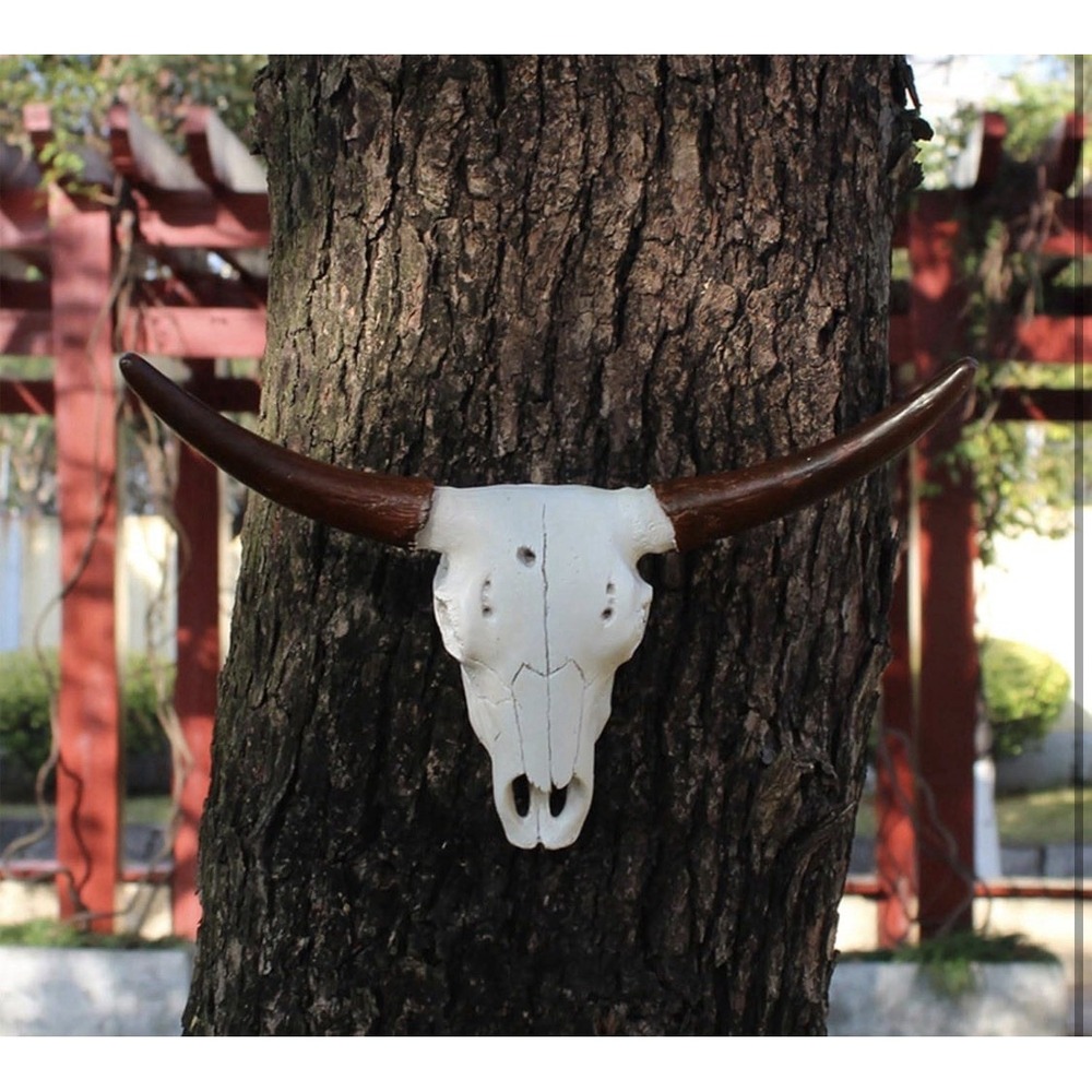 Cow and Sheep Head Unique 3D Animal Sculpture Eye Catching Realistic - Picture 2 of 9
